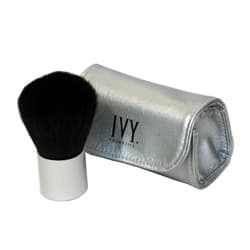 Small Kabuki Brush with a silver soft case